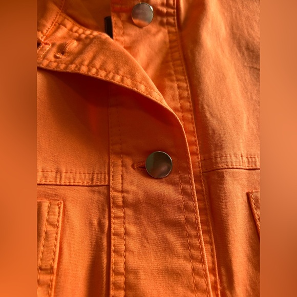 Peruzzi Orange Button-Front Jacket - Picture 10 of 10